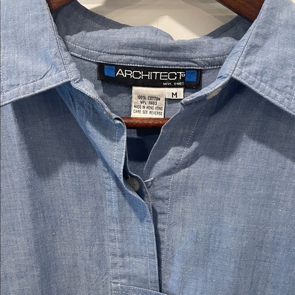 Architect Men's Light Blue Casual Shirt